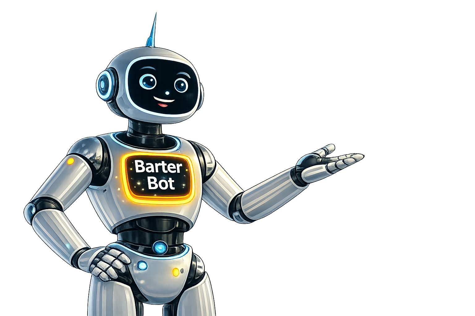 BarterBot assistant helping users